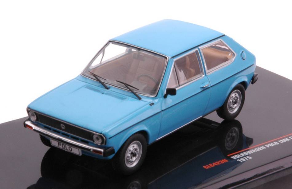 MODELLINO IN SCALA COMPATIBILE CON VW POLO (MK I) 1975 BLUE 1:43 IXO MODEL CLC423N