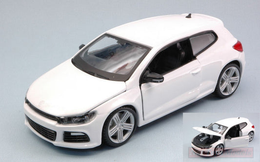 MODELE REDUIT COMPATIBLE AVEC VW SCIROCCO R 2014 BLANC 1:24 BURAGO BU21060W