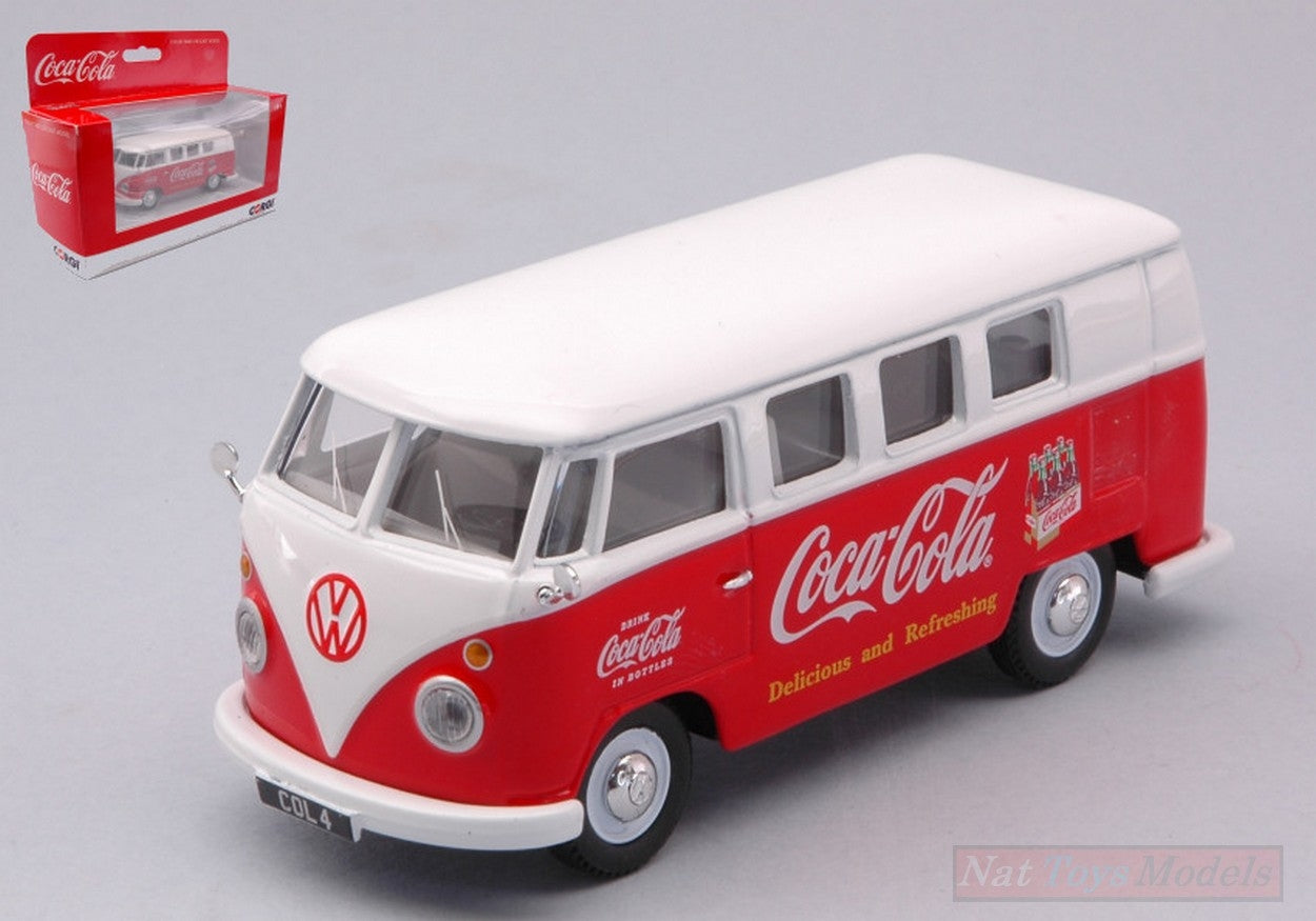 MODÈLE RÉDUIT COMPATIBLE AVEC VW T1 BUS 1960 COCA COLA 95 mm CORGI CC02732