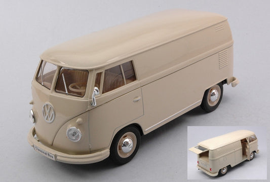 MODELE REDUIT COMPATIBLE AVEC VW T1 FOURgon 1963 CRÈME PASTEL 1:24 WELLY WE22095PVCR