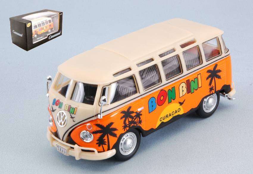 MODELE REDUIT COMPATIBLE AVEC VW T1 SAMBA 1950 CURACAO BON BINI 1:43 CARARAMA CA4-60351