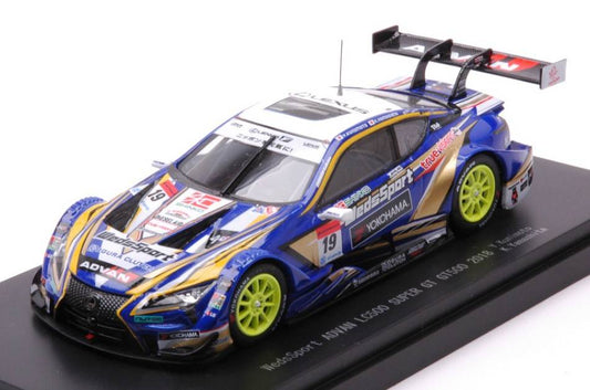 SCALE MODEL COMPATIBLE WITH WedsSport ADVAN LC500 N.19 SUPER GT500 2018 Y.KUNIMOTO-K.YAMASHITA 1:43 EBBRO EB45617