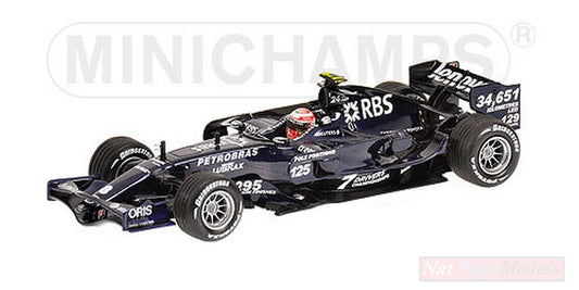 MODELLINO IN SCALA COMPATIBILE CON WILLIAMS K.NAKAJIMA 2008 JEREZ 1:43 MINICHAMPS PM400080208