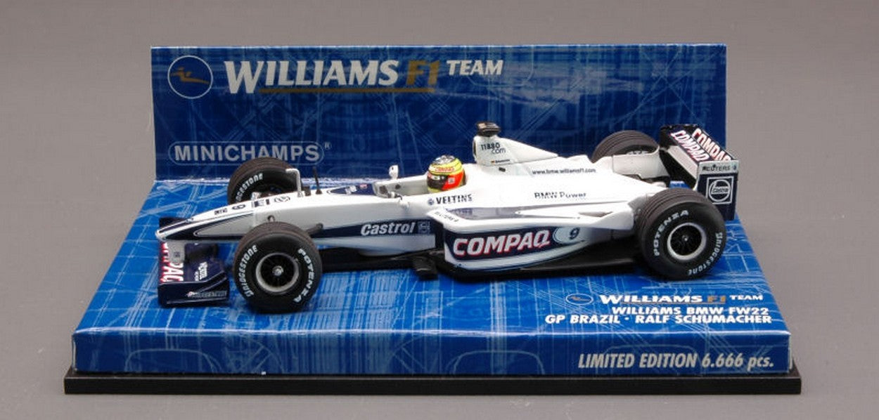 SCALE MODEL COMPATIBLE WITH WILLIAMS R.SCHUMACHER 00 BRAZIL 1:43 MINICHAMPS PM430000029
