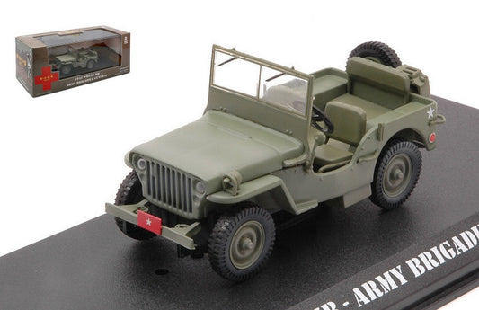 MODELLINO IN SCALA COMPATIBILE CON WILLYS MB ARMY BRIGADIER GENERAL 1942 MASH 1972-83 TV SERIES 1:43 GREENLIGHT GREEN86593