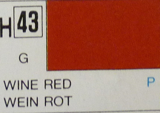 COULEURS À MODÉLISER VIN ROUGE BRILLANT ml 10 Pcs.6 GUNZE GU0043