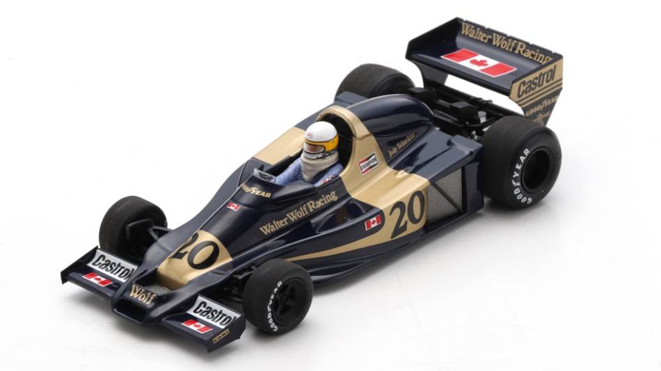MODELLINO IN SCALA COMPATIBILE CON WOLF WR1 JODY SCHECKTER 1977 N.20 WINNER CANADIAN GP 1:43 SPARK MODEL S9998