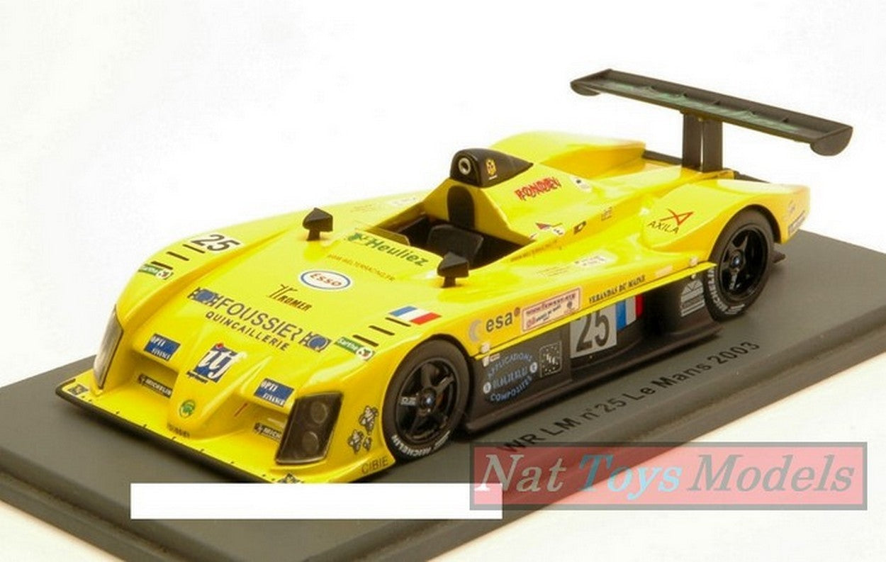 MODELLINO IN SCALA COMPATIBILE CON WR LM N.25 DNF LE MANS 2003 DAOUDI-DE FOURNOUX-BRIERE 1:43 SPARK MODEL SCWR15