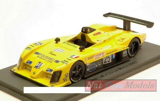 MODELLINO IN SCALA COMPATIBILE CON WR LM N.25 DNF LE MANS 2003 DAOUDI-DE FOURNOUX-BRIERE 1:43 SPARK MODEL SCWR15