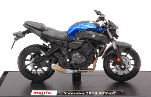 SCALE MODEL COMPATIBLE WITH YAMAHA MT-07 2017 BLUE 1:18 MAISTO MI18855