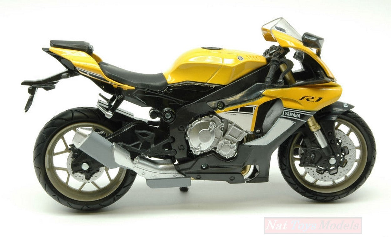 MODELE REDUIT COMPATIBLE AVEC YAMAHA YZF-R1 2016 JAUNE 1:12 NEW RAY NY57803Y