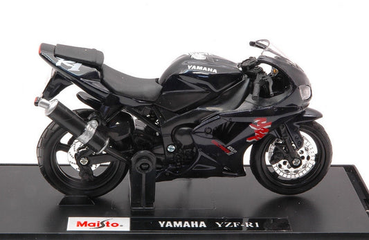 MODELE REDUIT COMPATIBLE AVEC YAMAHA YZF-R1 NOIR 1:18 MAISTO MI321C