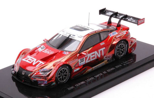 MODELLINO IN SCALA COMPATIBILE CON ZENT CERUMO LC500 N.38 SUPER GT500 2018 Y.TACHIGAWA-H.ISHIURA 1:43 EBBRO EB45614