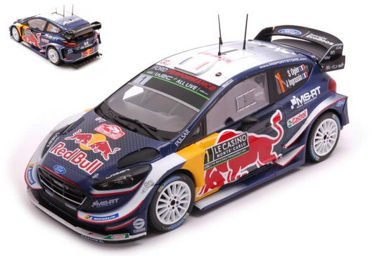 MODELLINO IN SCALA COMPATIBILE FORD FIESTA WRC N.1 RED BULL RALLY MONTE CARLO 2018 OGIER/INGRAS.1:24
 IXO MODEL 24RAL014A