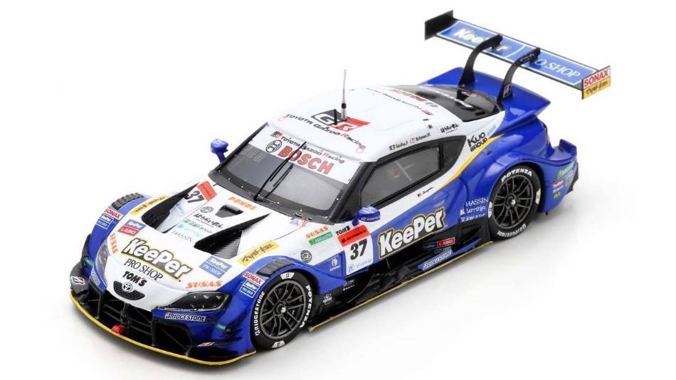 MODELLINO IN SCALA KEEPER TOM'S GR SUPRA N.37 GT500 SUPER GT 2022 S.FENESTRAZ-R.MIYATA 1:43 SPARK MODEL SGT031
