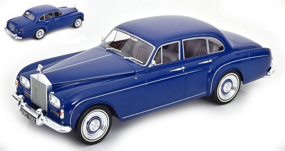 ROLLS ROYCE SILVER CLOUD III FLYING TRACK HJMULLINER 1965 BLUE 1:18 SCALE MODEL MODELCARGROUP MCG18124