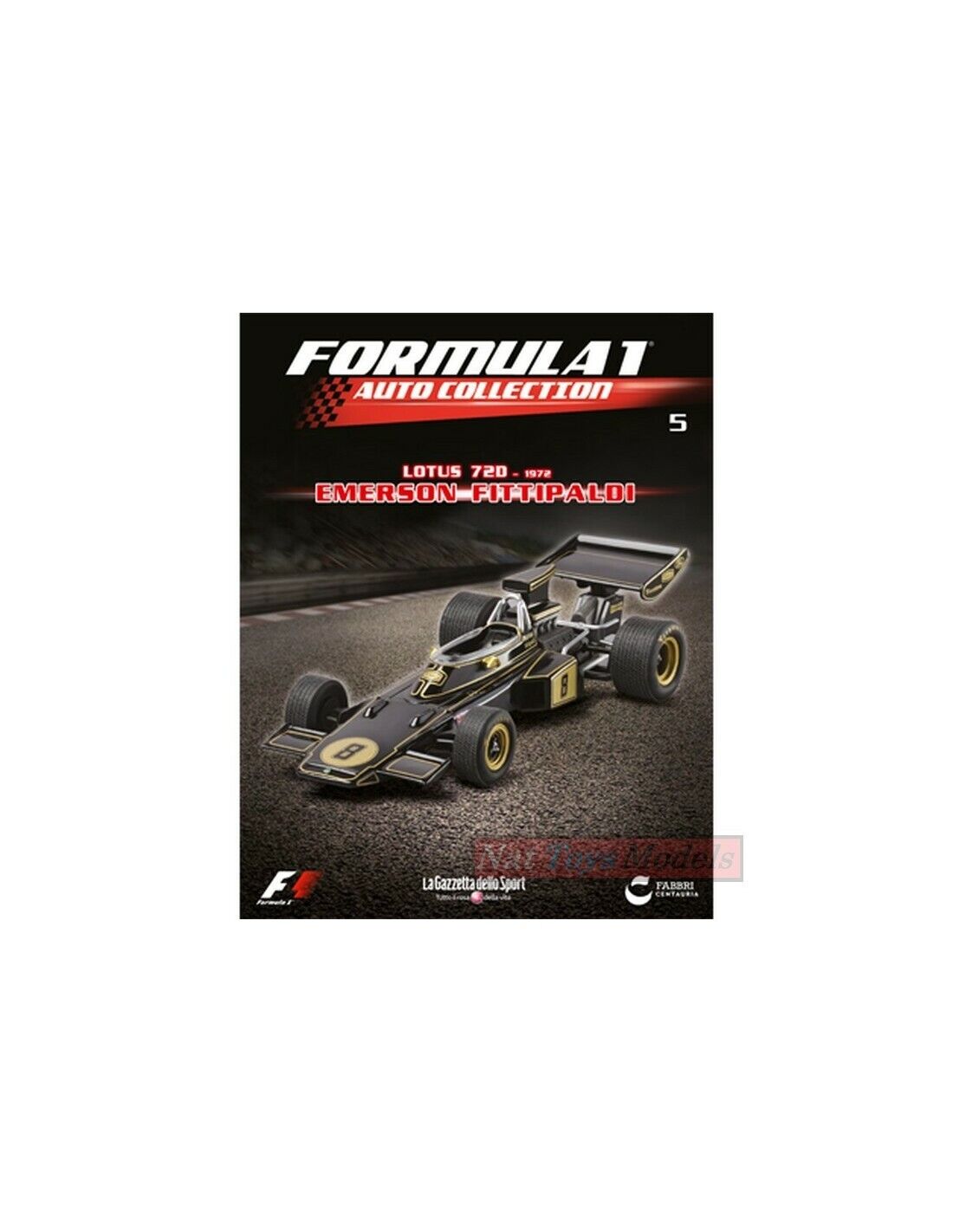 EDITORIA Modellino F1 Lotus 72D 1972 E. Fittipaldi Formula 1 Collection  1:43 +fas DIE CAST
