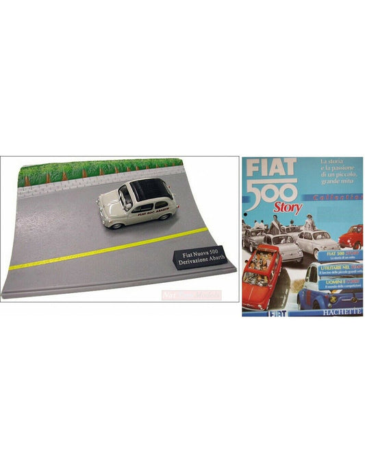 EDITORIA Modellino Fiat 500 Derivazione Abarth Parabolica Monza Diorama Cinquecento Story 1:43 +fas
