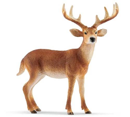 WHITE-TAILED DEER 3D STATUE FIGURINE SCHLEICH SCH14818