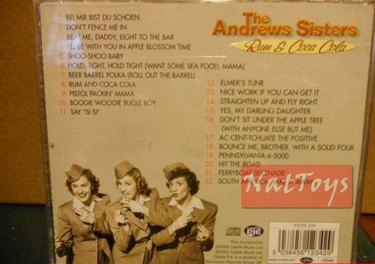 THE ANDREWS SISTERS RUM &amp; COCA COLA Original Used Audio CD
